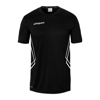 uhlsport Equipe 29 Poly Shirt Kurzarm (schwarz/weiß/steingrau)