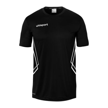 uhlsport Equipe 29 Poly Shirt Kurzarm (schwarz/weiß/steingrau)