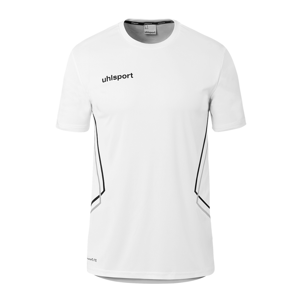 uhlsport Equipe 29 Poly Shirt Kurzarm (weiß/steingrau/schwarz)