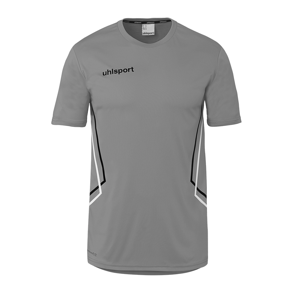 uhlsport Equipe 29 Poly Shirt Kurzarm (steingrau/weiß/schwarz)