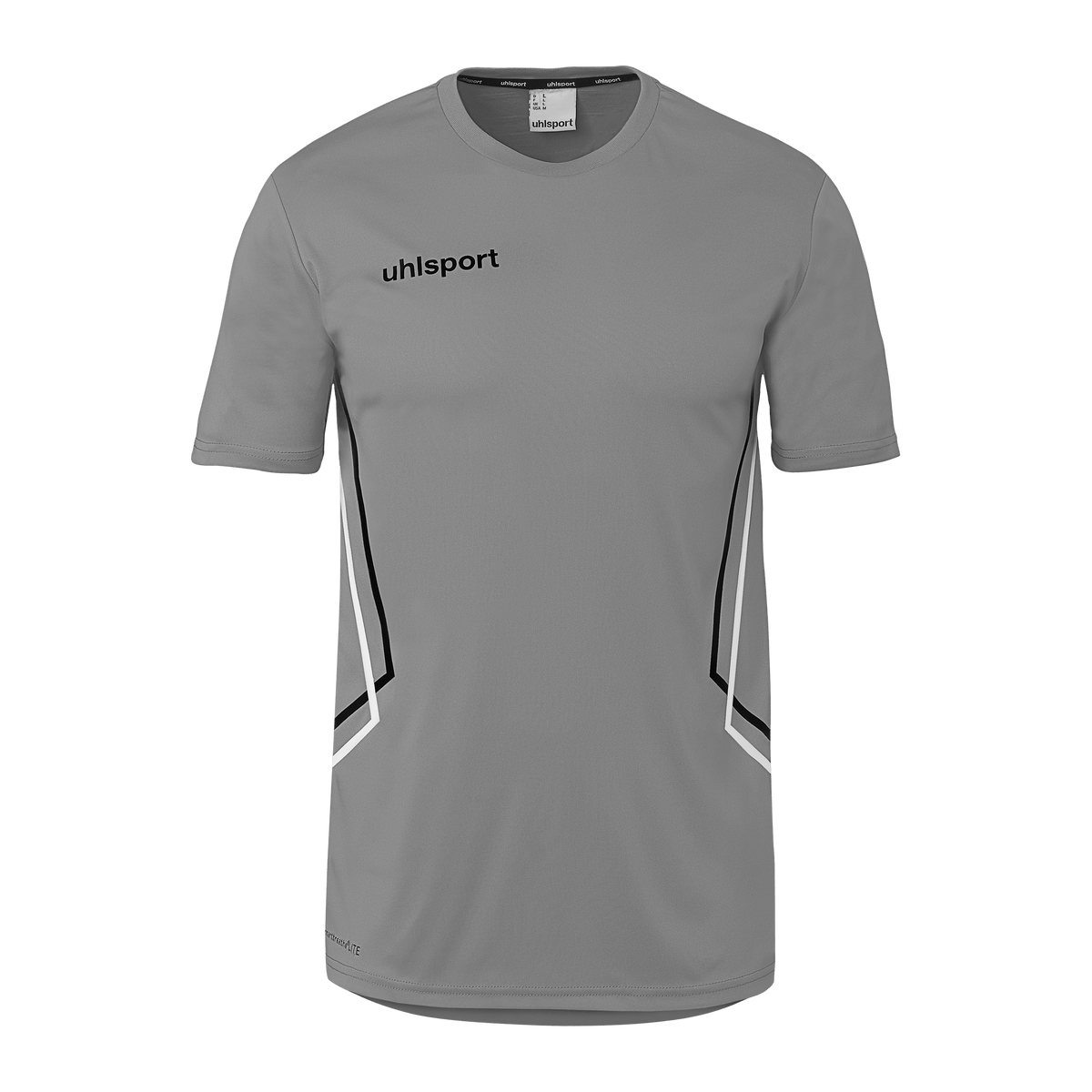 uhlsport Equipe 29 Poly Shirt Kurzarm (steingrau/weiß/schwarz)