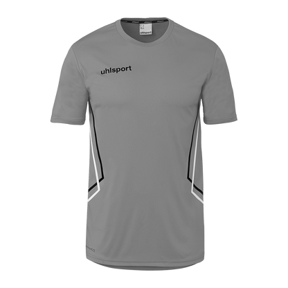 uhlsport Equipe 29 Poly Shirt Kurzarm (steingrau/weiß/schwarz)