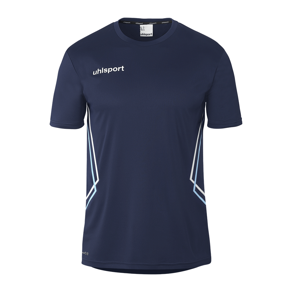 uhlsport Equipe 29 Poly Shirt Kurzarm (marine/skyblau/weiß)