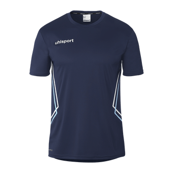 uhlsport Equipe 29 Poly Shirt Kurzarm (marine/skyblau/weiß)