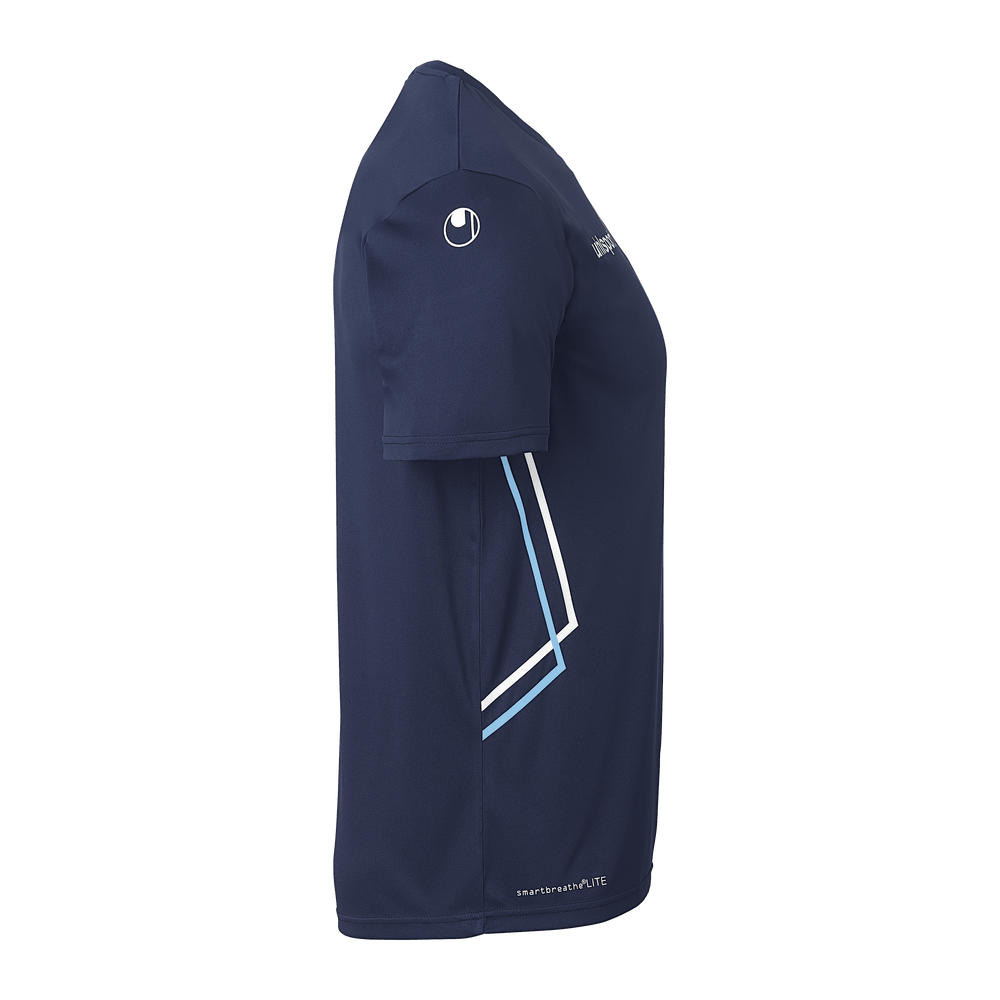 uhlsport Equipe 29 Poly Shirt Kurzarm (marine/skyblau/weiß)
