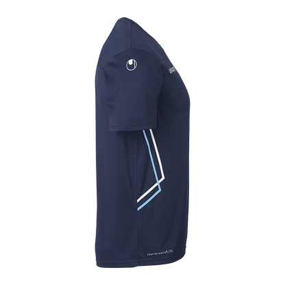 uhlsport Equipe 29 Poly Shirt Kurzarm (marine/skyblau/weiß)