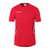 uhlsport Equipe 29 Poly Shirt Kurzarm (rot/weiß/schwarz)