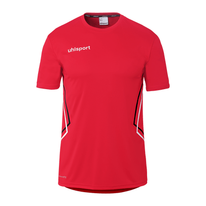 uhlsport Equipe 29 Poly Shirt Kurzarm (rot/weiß/schwarz)