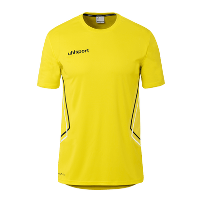 uhlsport Equipe 29 Poly Shirt Kurzarm (limonengelb/weiß/schwarz)