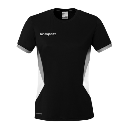 uhlsport Equipe 29 Shirt Kurzarm Damen (schwarz/weiß/steingrau)