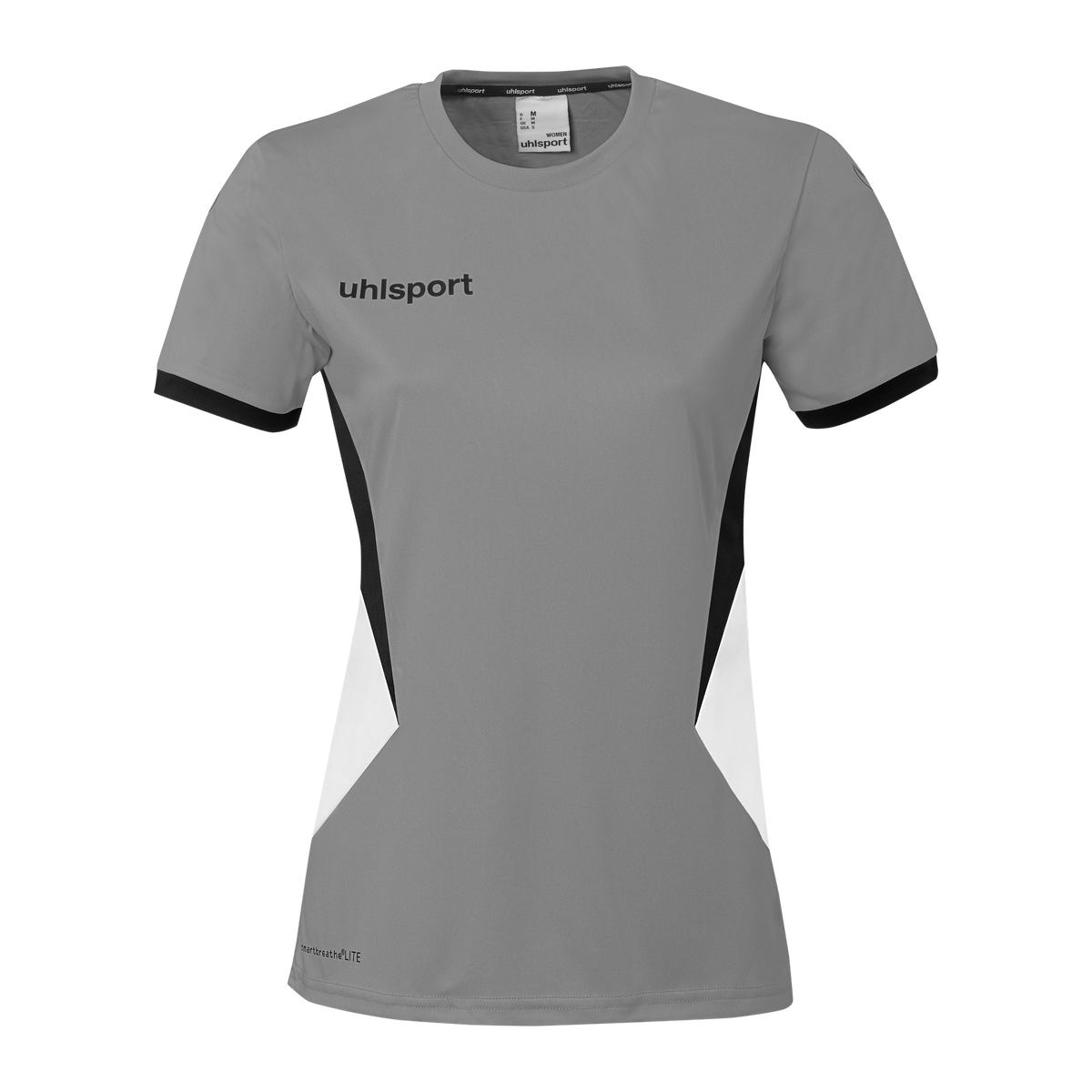 uhlsport Equipe 29 Shirt Kurzarm Damen (steingrau/weiß/schwarz)