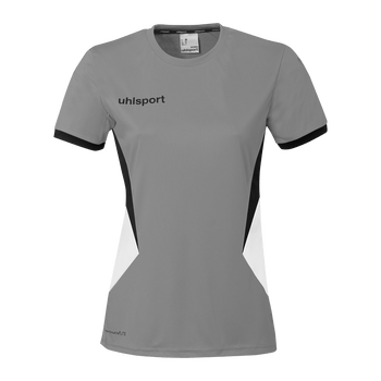 uhlsport Equipe 29 Shirt Kurzarm Damen (steingrau/weiß/schwarz)