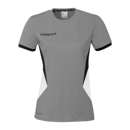 uhlsport Equipe 29 Shirt Kurzarm Damen (steingrau/weiß/schwarz)