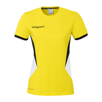 uhlsport Equipe 29 Shirt Kurzarm Damen (limonengelb/weiß/schwarz)