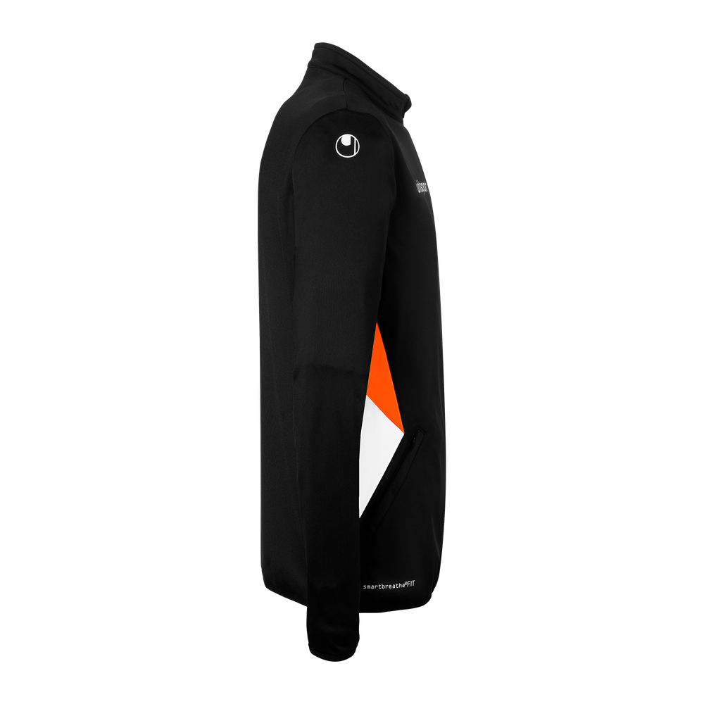 uhlsport Equipe 29 Classic Jacke (schwarz/weiß/fluo orange)