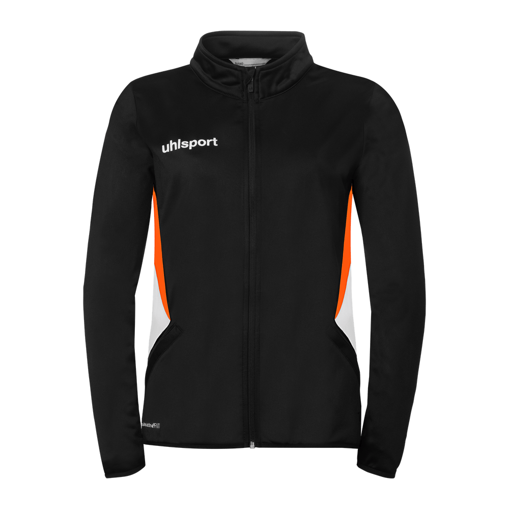 uhlsport Equipe 29 Classic Jacke Damen (schwarz/weiß/fluo orange)