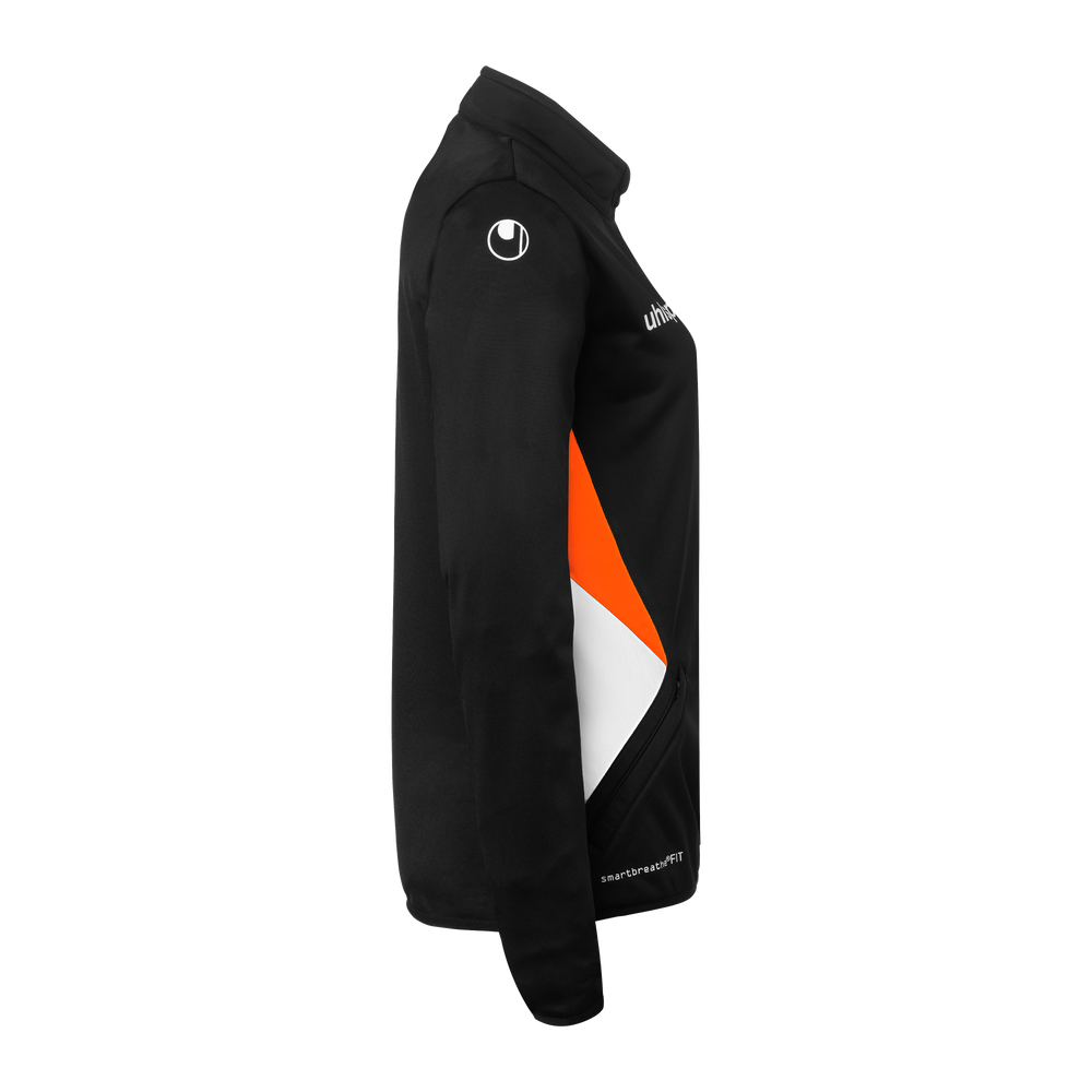 uhlsport Equipe 29 Classic Jacke Damen (schwarz/weiß/fluo orange)