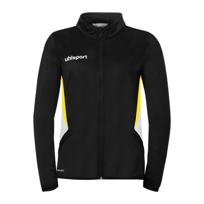 uhlsport Equipe 29 Classic Jacke Damen (schwarz/weiß/limonengelb)