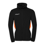 uhlsport Equipe 29 Multi Hood Jacke (schwarz/weiß/fluo orange)