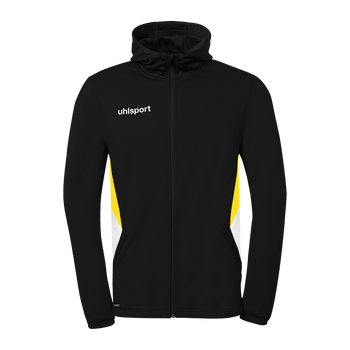 uhlsport Equipe 29 Multi Hood Jacke (schwarz/weiß/limonengelb)