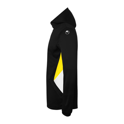 uhlsport Equipe 29 Multi Hood Jacke (schwarz/weiß/limonengelb)