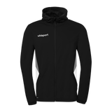 uhlsport Equipe 29 Multi Hood Jacke (schwarz/weiß/steingrau)
