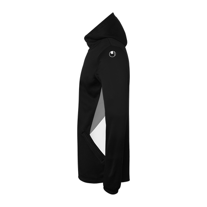 uhlsport Equipe 29 Multi Hood Jacke (schwarz/weiß/steingrau)
