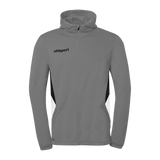 uhlsport Equipe 29 Multi Hood Jacke (steingrau/weiß/schwarz)