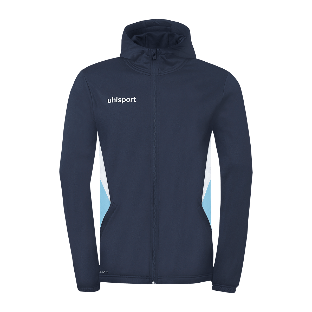 uhlsport Equipe 29 Multi Hood Jacke (marine/skyblau/weiß)
