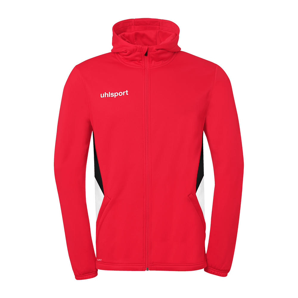 uhlsport Equipe 29 Multi Hood Jacke (rot/weiß/schwarz)