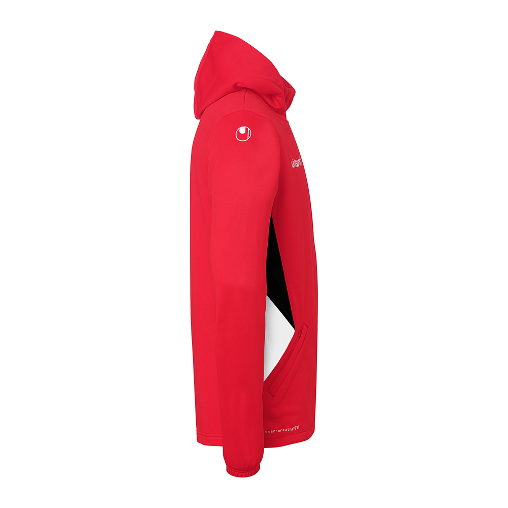 uhlsport Equipe 29 Multi Hood Jacke (rot/weiß/schwarz)