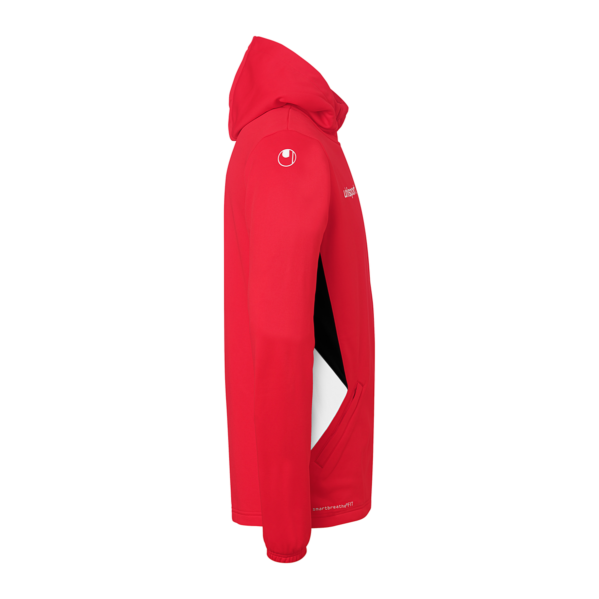 uhlsport Equipe 29 Multi Hood Jacke (rot/weiß/schwarz)