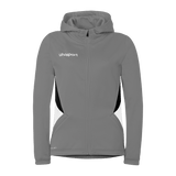 uhlsport Equipe 29 Multi Hood Jacke Damen (steingrau/weiß/schwarz)
