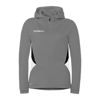 uhlsport Equipe 29 Multi Hood Jacke Damen (steingrau/weiß/schwarz)
