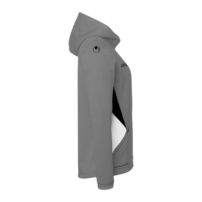 uhlsport Equipe 29 Multi Hood Jacke Damen (steingrau/weiß/schwarz)