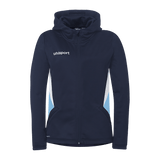 uhlsport Equipe 29 Multi Hood Jacke Damen (marine/skyblau/weiß)