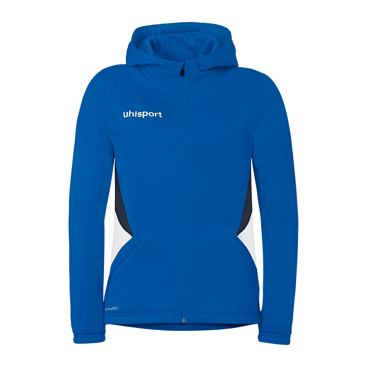 uhlsport Equipe 29 Multi Hood Jacke Damen (azurblau/weiß/marine)