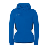 uhlsport Equipe 29 Multi Hood Jacke Damen (azurblau/weiß/marine)