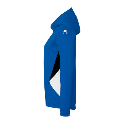 uhlsport Equipe 29 Multi Hood Jacke Damen (azurblau/weiß/marine)