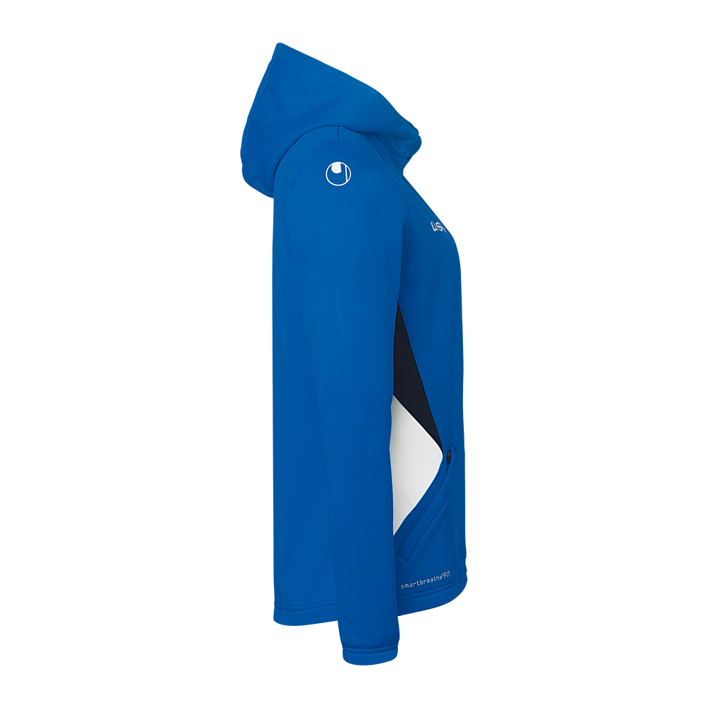 uhlsport Equipe 29 Multi Hood Jacke Damen (azurblau/weiß/marine)