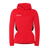 uhlsport Equipe 29 Multi Hood Jacke Damen (rot/weiß/schwarz)