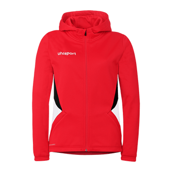 uhlsport Equipe 29 Multi Hood Jacke Damen (rot/weiß/schwarz)