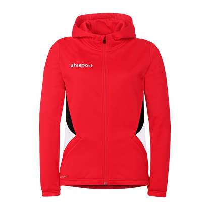 uhlsport Equipe 29 Multi Hood Jacke Damen (rot/weiß/schwarz)