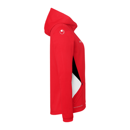 uhlsport Equipe 29 Multi Hood Jacke Damen (rot/weiß/schwarz)