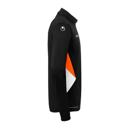 uhlsport Equipe 29 1/4 Zip Top (schwarz/weiß/fluo orange)
