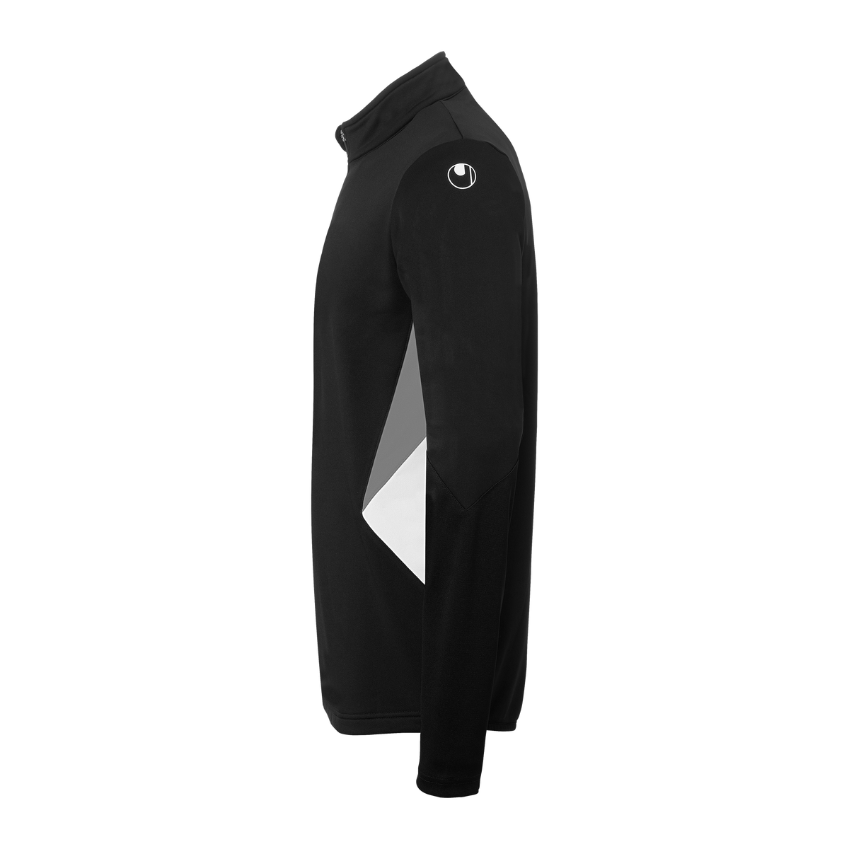 uhlsport Equipe 29 1/4 Zip Top (schwarz/weiß/steingrau)