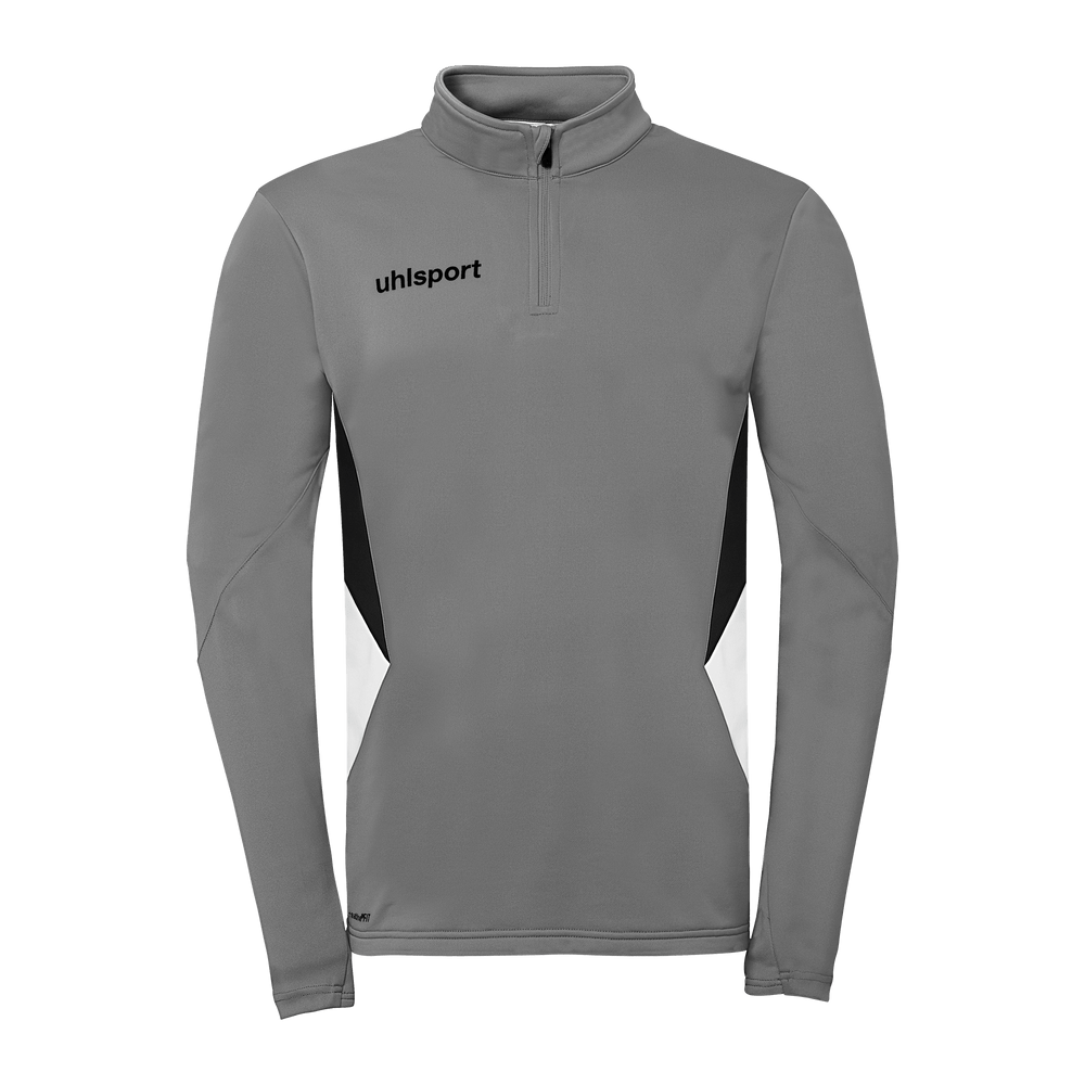 uhlsport Equipe 29 1/4 Zip Top (steingrau/weiß/schwarz)