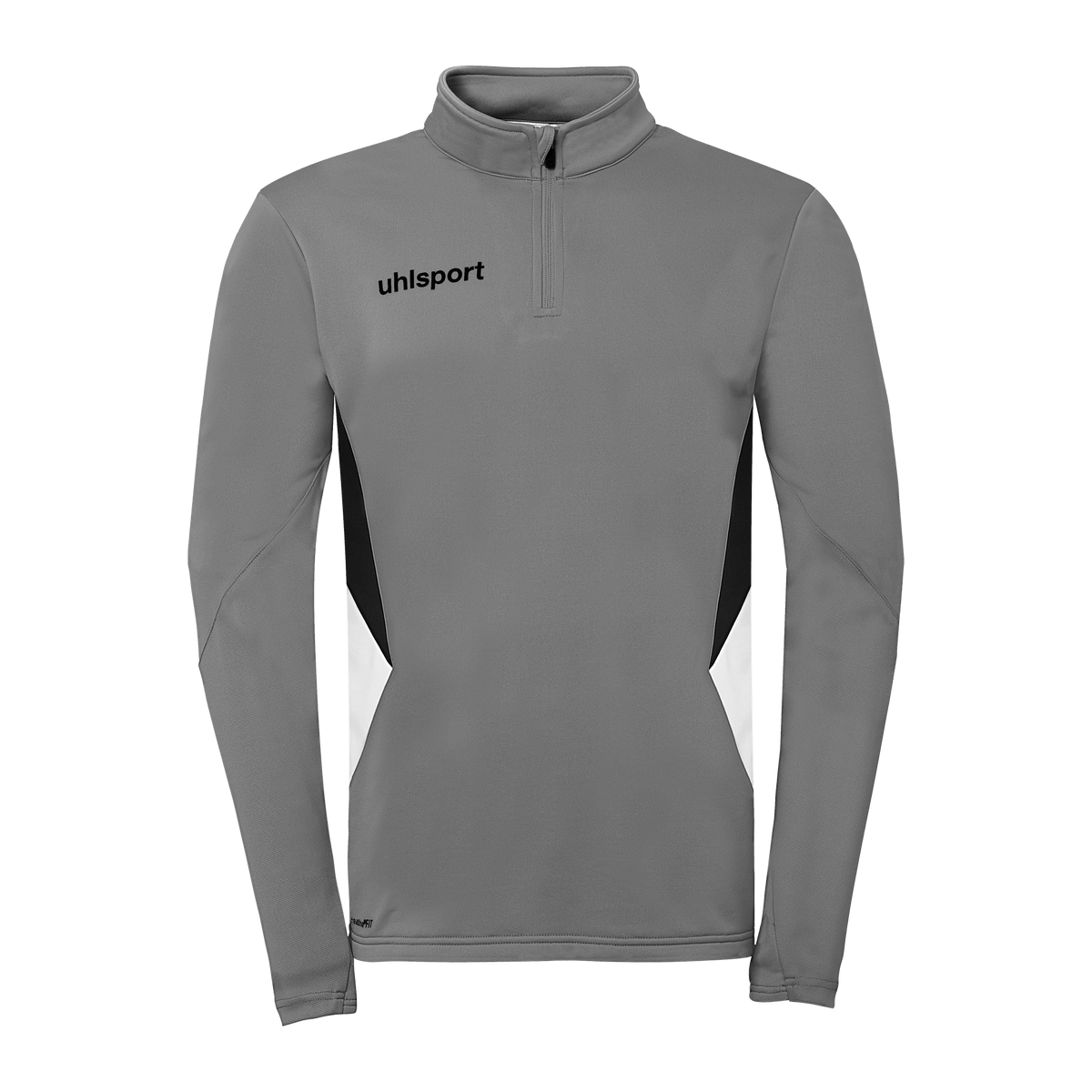 uhlsport Equipe 29 1/4 Zip Top (steingrau/weiß/schwarz)