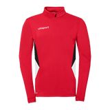 uhlsport Equipe 29 1/4 Zip Top (rot/weiß/schwarz)
