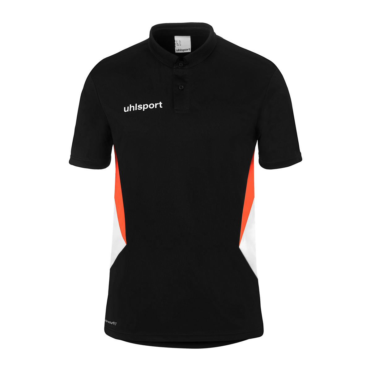 uhlsport Equipe 29 Polo Shirt (schwarz/weiß/fluo orange)